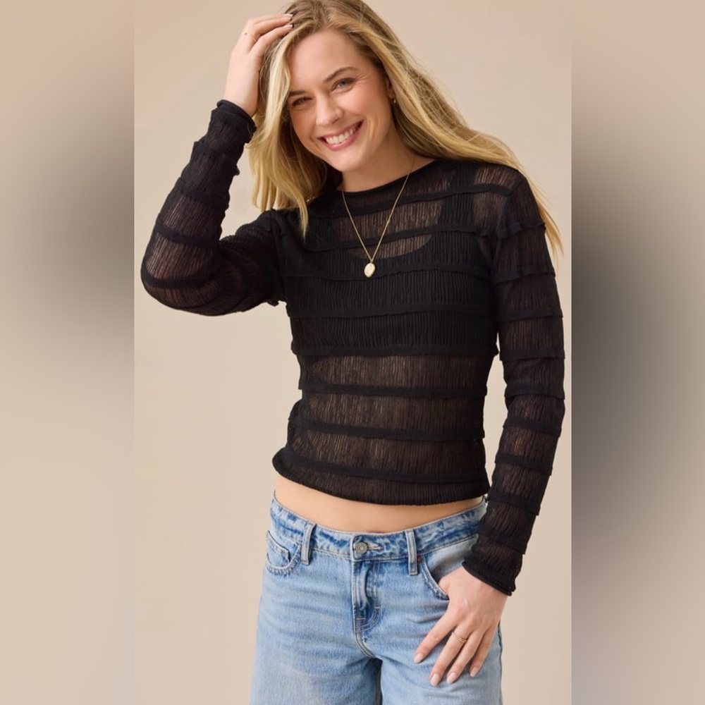 Bethie Lace Ruffle Top